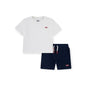 Levi's Kids Toddler Outfit 6EK813-W1T White Blue T-shirt Shorts
