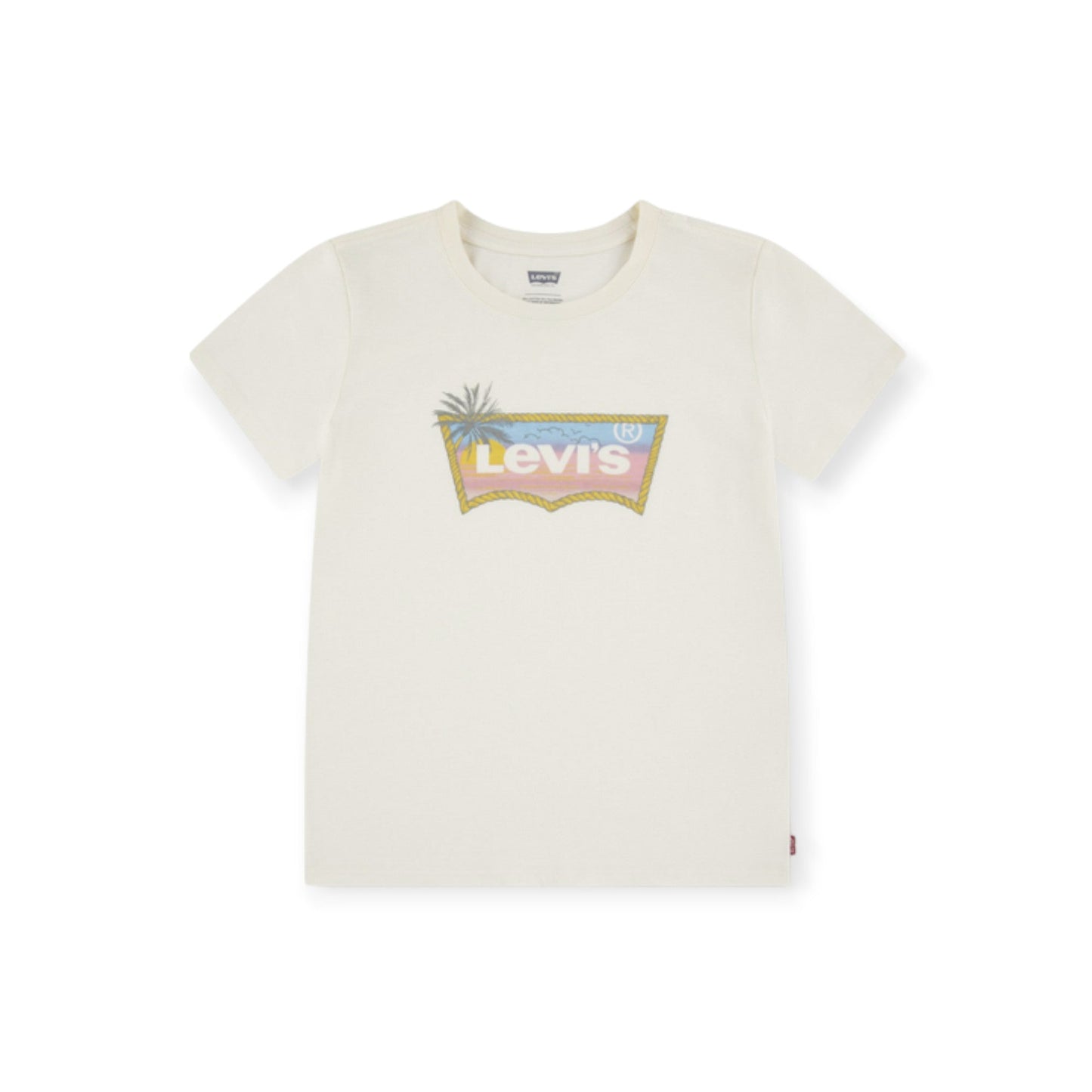 Levi's Kids maglietta manica corta da bambina 1ER169-W1E bianco antico
