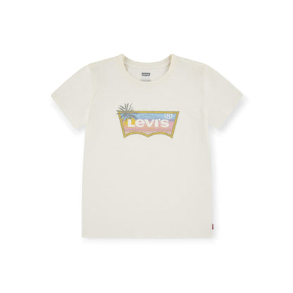 Levi's Kids maglietta manica corta da bambina 1ER169-W1E bianco antico