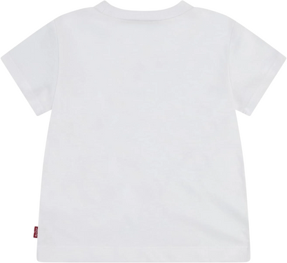 Levi's Kids maglietta manica corta da bambino Batwing Chest denim 6em318-w1y bianco