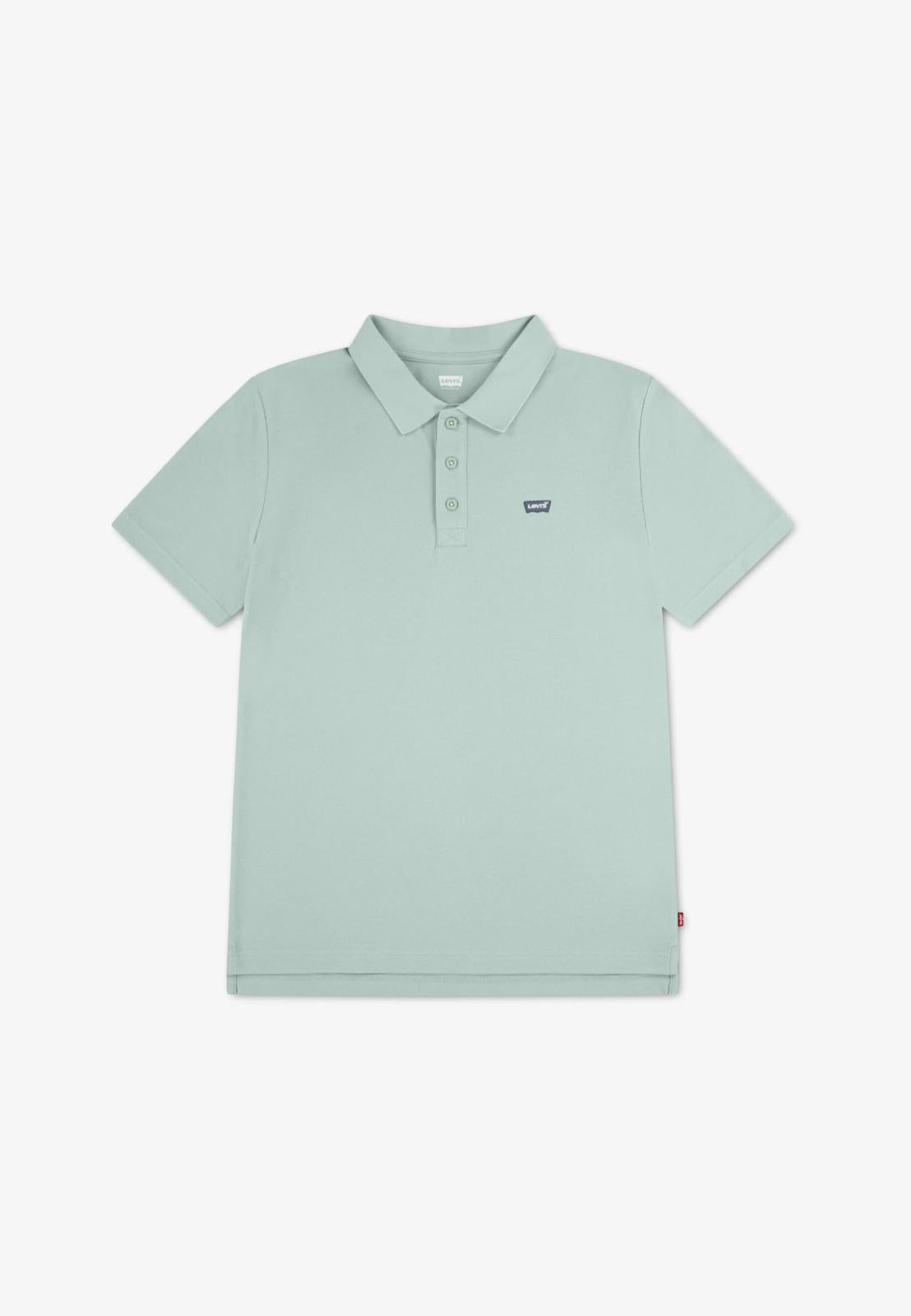 Levi's Kids polo manica corta junior con logo crest 8EA893-FAF cameo green