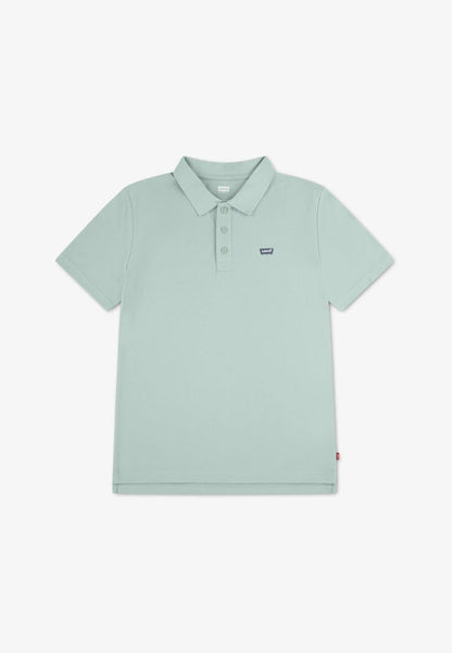 Levi's Kids polo manica corta junior con logo crest 8EA893-FAF cameo green