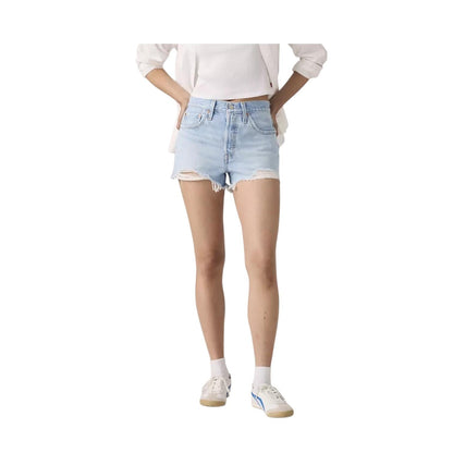 Levi's Short 501 Original High Rise 563270086 Luxor Heat Blu Donna