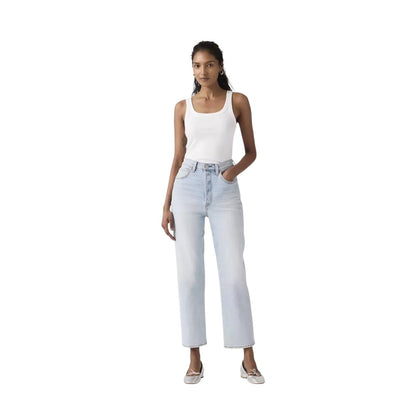 Levi's Jeans Ribcage Straight Ankle 726930282 Filter Her Blu Donna
