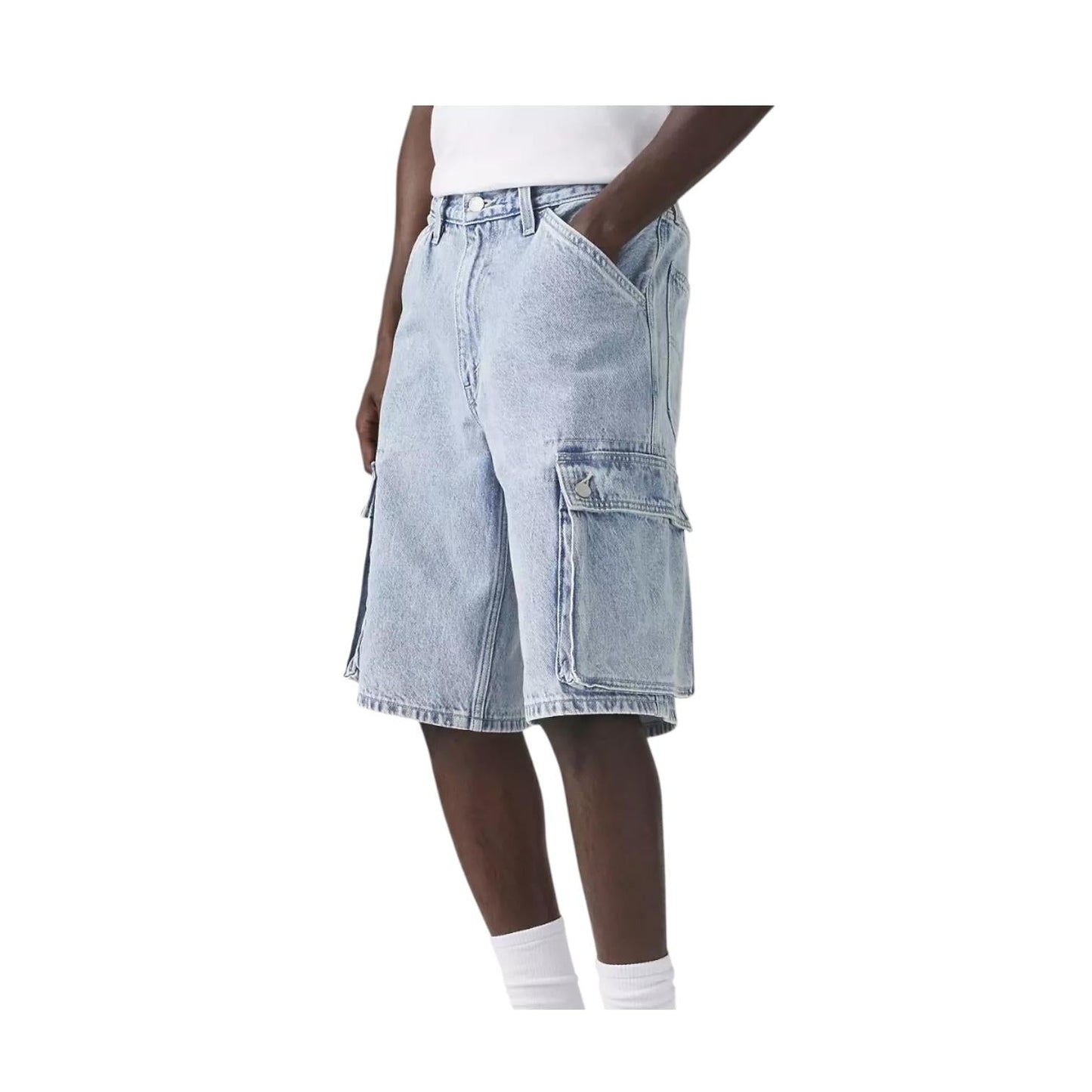 Levi's Short 478 Baggy Cargo 001GU0004 My Pockets Full Blu Uomo