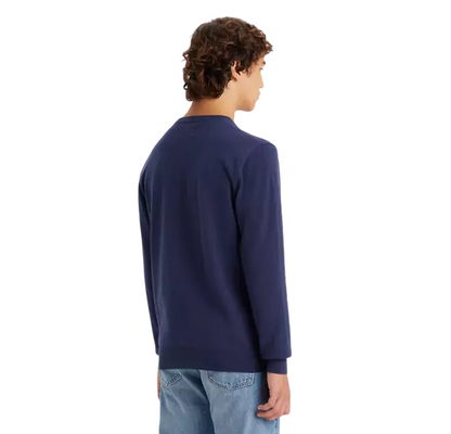 Levi's maglia girocollo da uomo Lightweight Housemark A72070002 blu