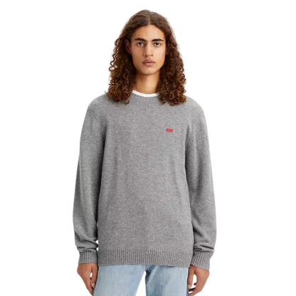 Levi's maglioncino girocollo da uomo Housemark A43200000 grigio
