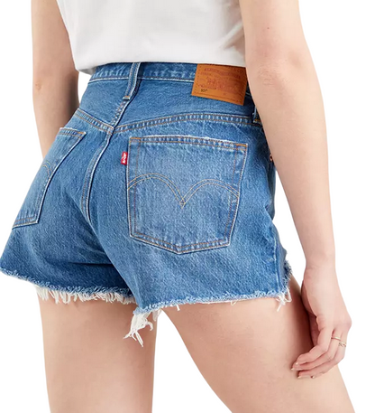 Levi's pantaloncino in jeans da donna 501 Short 56327-0081 blu medio