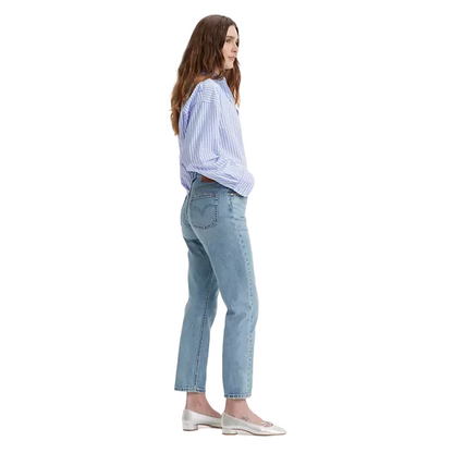Levi's pantalone jeans da donna Crop 501 A87460002 blu chiaro