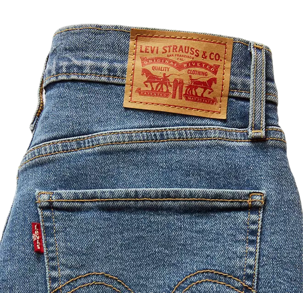 Levi's pantalone jeans da donna a vita alta e gamba larga High-Rise Wide-Leg 729700018 blu chiaro