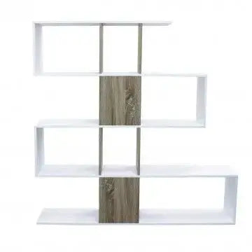 Libreria Adrianne Bianca e Naturale: Melammina, 145x29x145