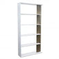 Alisha White and Natural Bookcase, 90x23.5x180