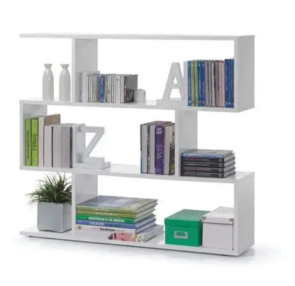 Libreria Modulare Athena Bianca con Struttura in Legno MDF