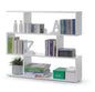 Athena White Modular Bookcase with MDF Wood Structure