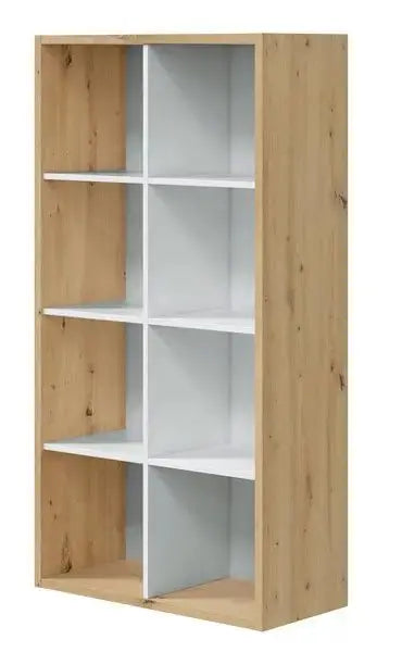 Libreria cubi rovere nodi-bianco