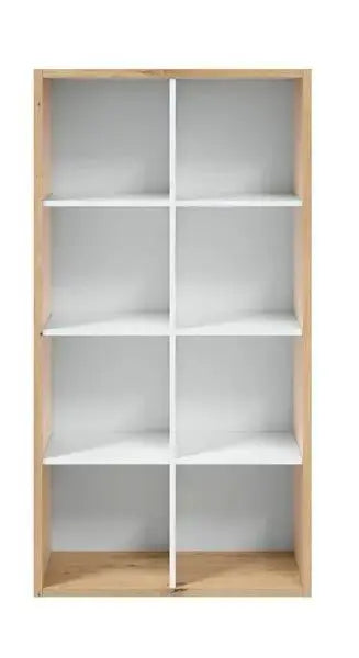 Libreria cubi rovere nodi-bianco