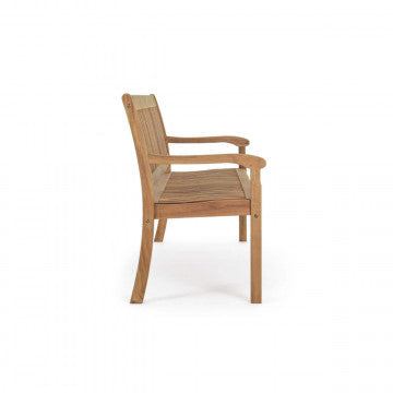 Panca in legno di acacia massiccio, dimensioni 120x62x88 cm