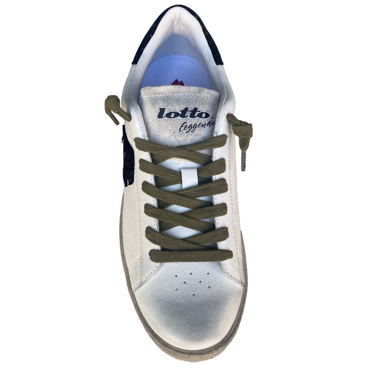Lotto Leggenda Sneakers Uomo Autograh Legend 221889 Bianco-Nero-Marrone