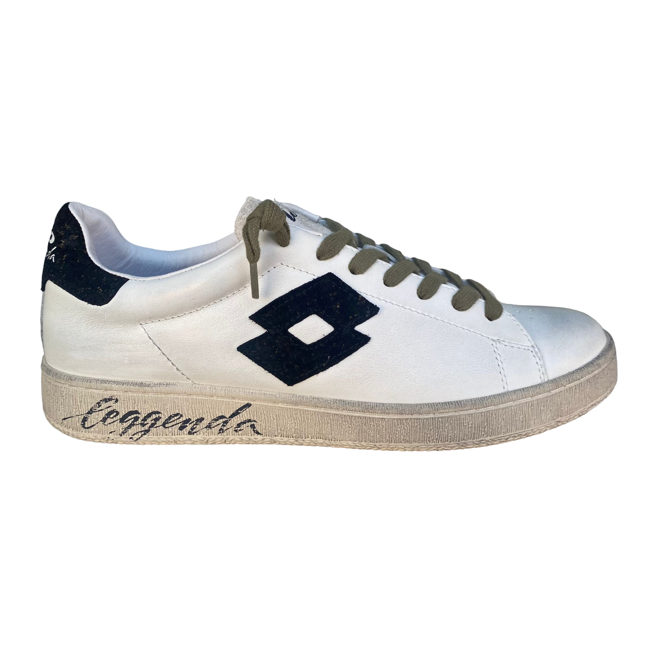 Lotto Leggenda Sneakers Uomo Autograh Legend 221889 Bianco-Nero-Marrone