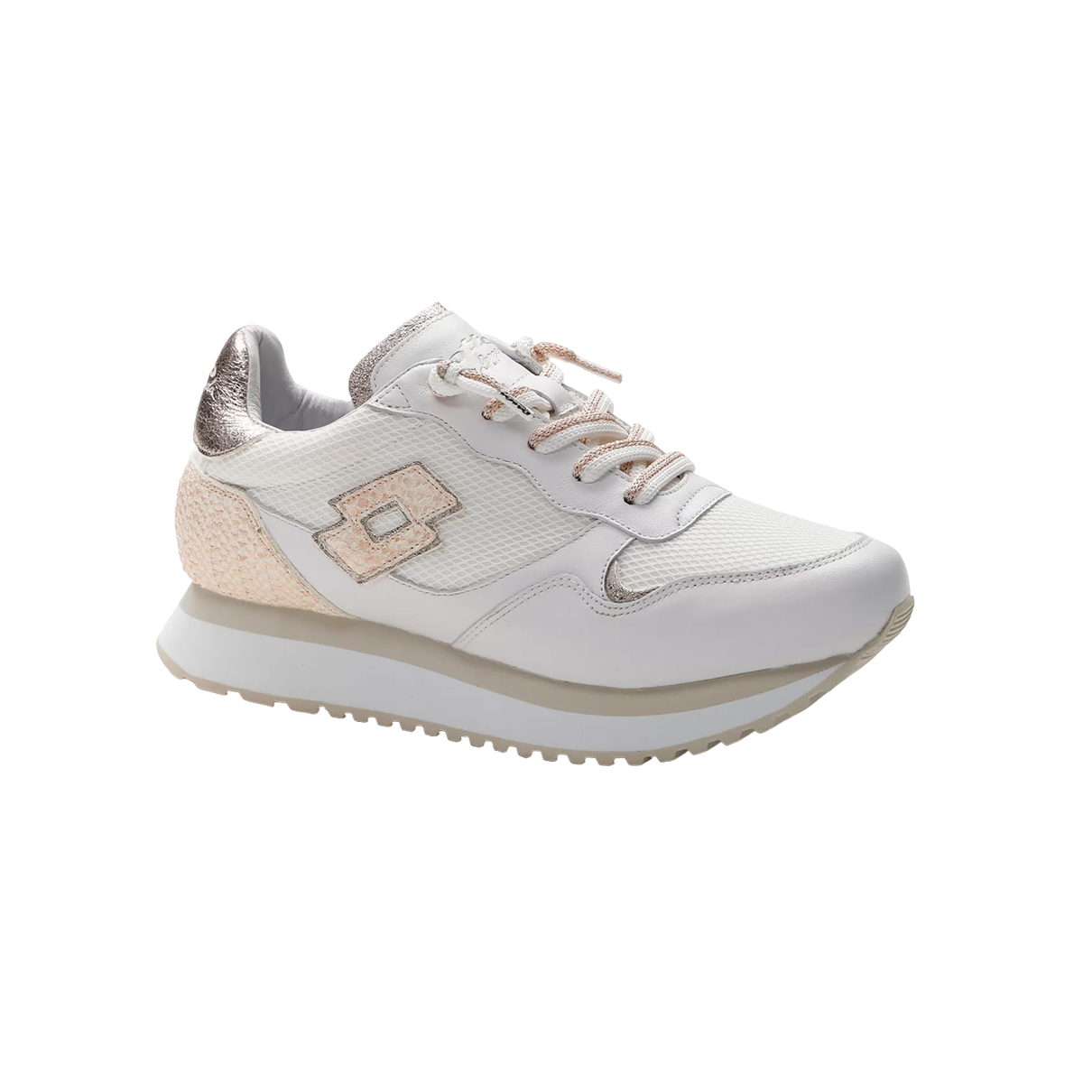 Lotto Leggenda Wedge II Fish W 219594-10V White Golden Almond Donna