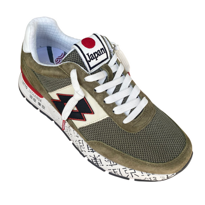 Lotto Leggenda Tokyo Ginza PRT Lifestyle Sneakers Uomo Oliva Nero Rosso - 222656-DC0