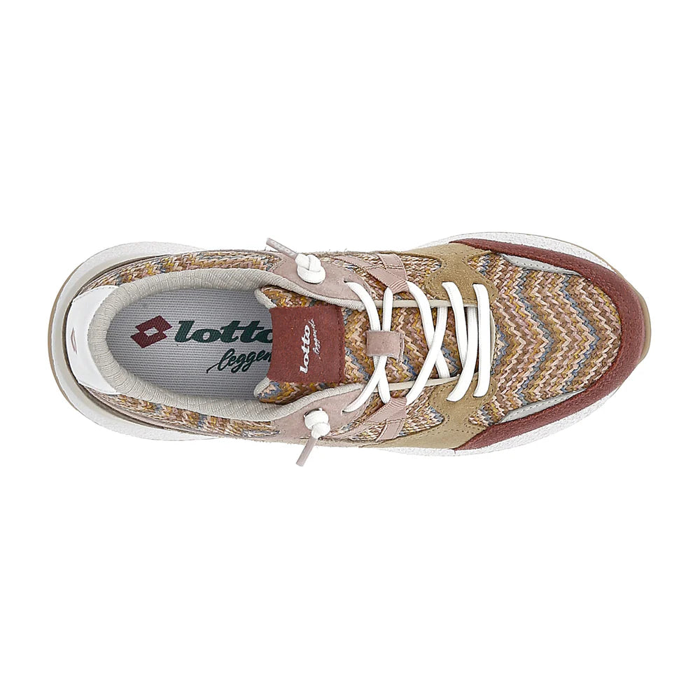 Lotto Leggenda scarpa sneakers donna Tokyo Aoyama Raffia 223687 EF7 rosa antico