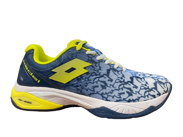 Lotto Scarpa da Padel da donna Superrapida 200 III 217301 9FS bianco-giallo acido-blu