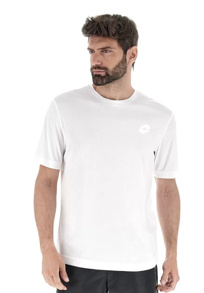 Lotto T-Shirt Tecnica Uomo 218935 0F1 Bianco Poliestere Traspirante