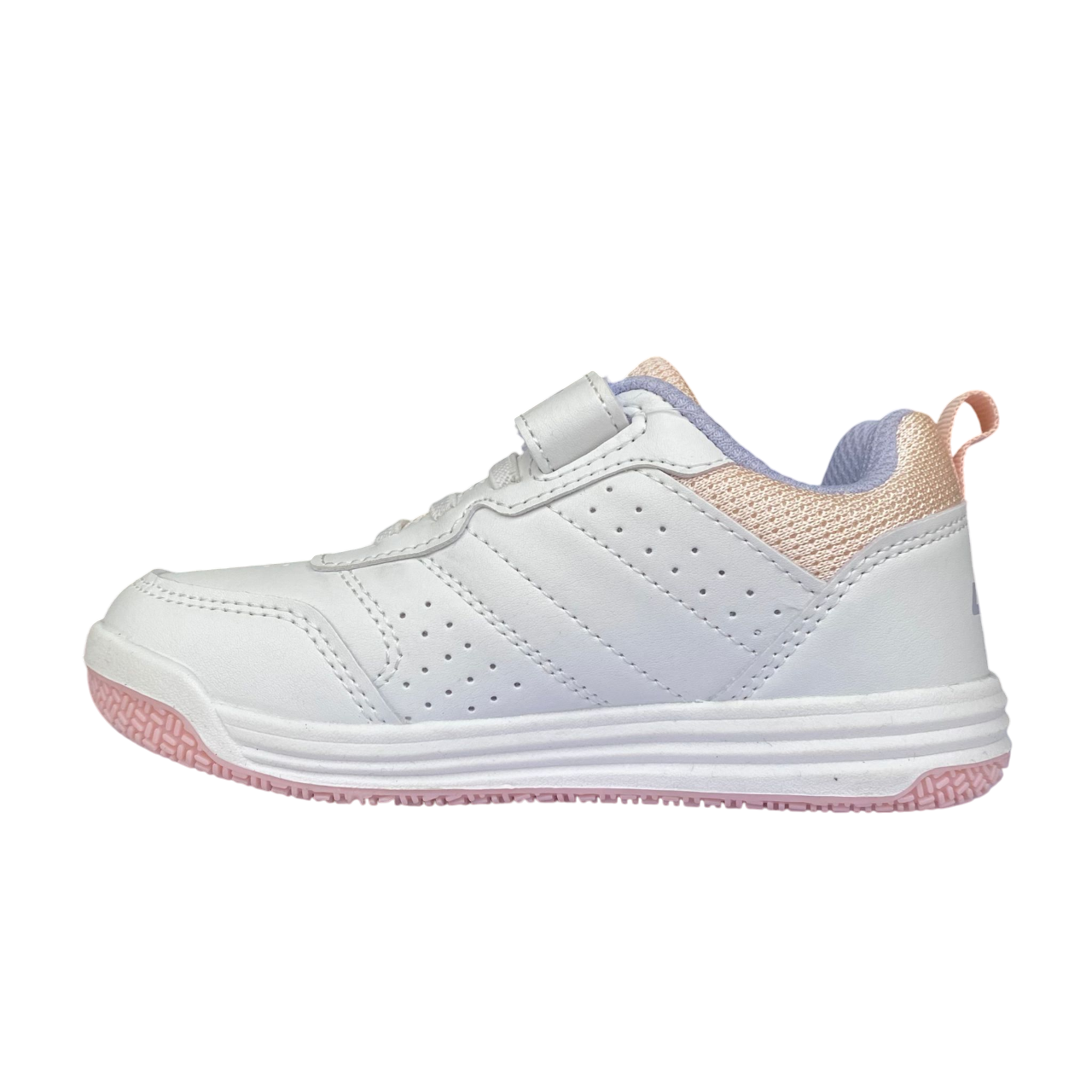 Lotto scarpa da tennis da bambina Set Ace 217504 8Y9 bianco-pesca rosa