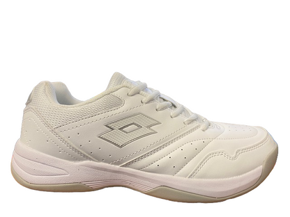 Lotto scarpa da tennis da donna Court Logo AMF XIX 217495 1VQ bianco argento