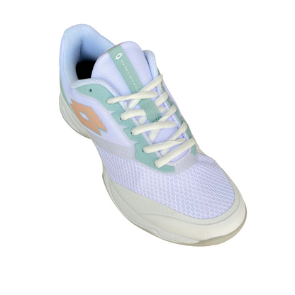 Lotto scarpa da tennis da donna Mirage 400 ALR All Court 220554 BOE bianco