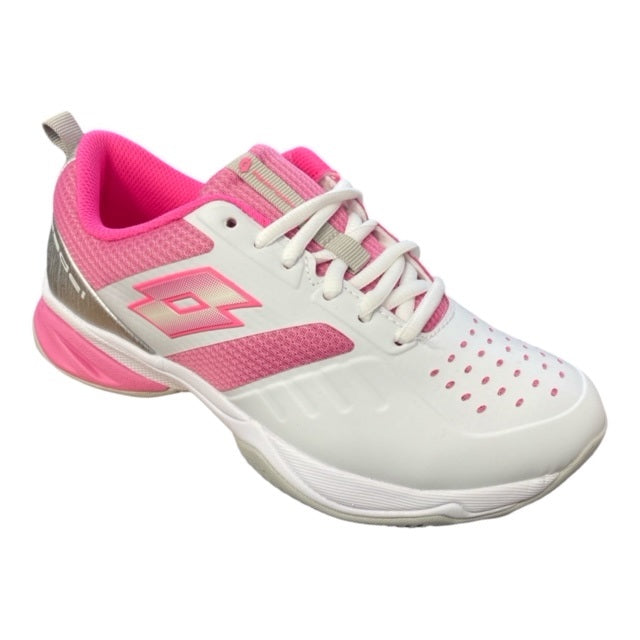 Lotto scarpa da tennis da donna Superrapida 400 IV 217302 8FU bianco-rosa