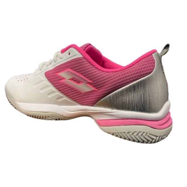Lotto scarpa da tennis da donna Superrapida 400 IV 217302 8FU bianco-rosa