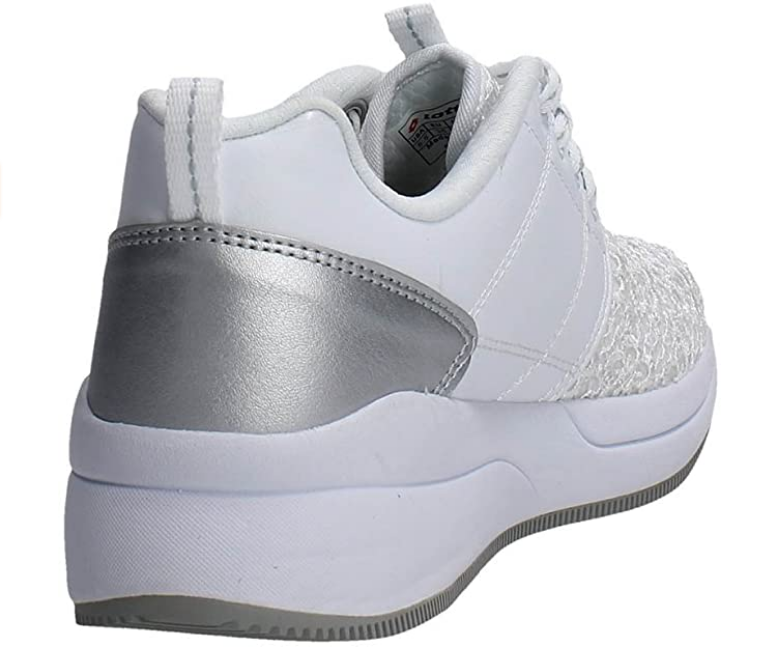 Lotto Iris II Amf S7660 Sneakers Walking Donna Bianco Argento - 8059136444631
