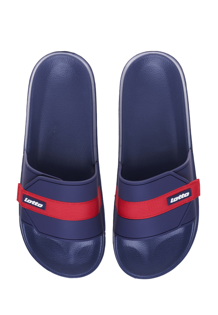 Lotto ciabatta da piscina o mare con fascia a strappo 219535 0KT blu rosso