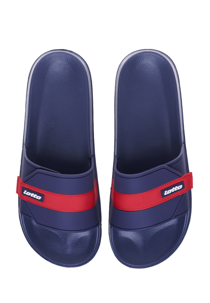 Lotto ciabatta da piscina o mare con fascia a strappo 219535 0KT blu rosso