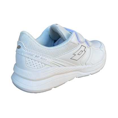Lotto scarpa da ginnastica da donna con velcro Speedride 609 XIV S219784 1VQ bianco-argento