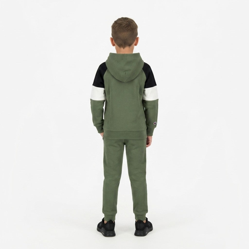 Champion Felpa Junior Chiusa con Cappuccio 307715 GS548 Verde