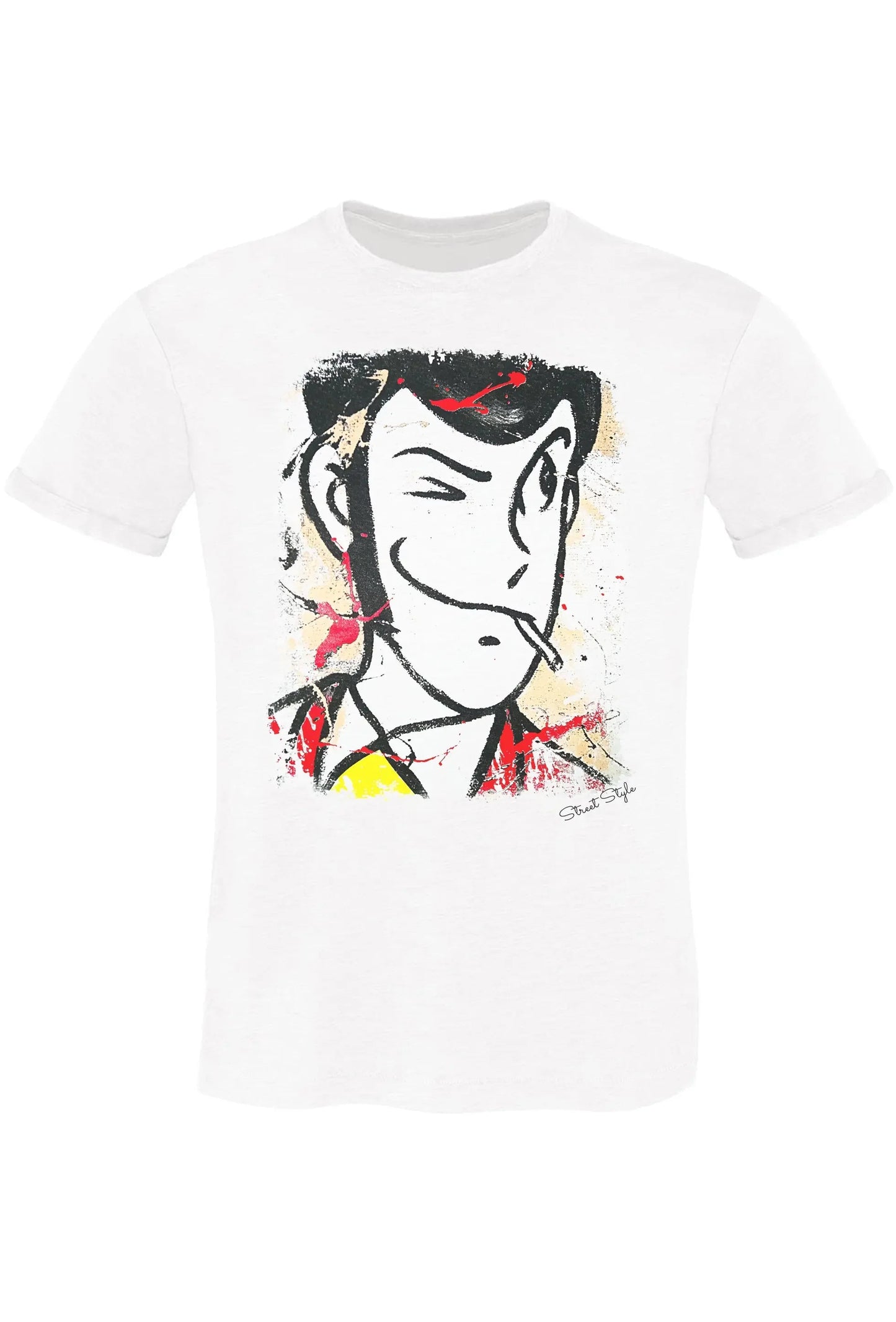 Lupin Color — T-Shirt Uomo Urban Slub Cotone Fiammato