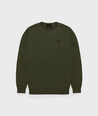 RefrigiWear Bennet Pullover M26908 MA0015 E04010 Uomo Verde - Maglia Merino