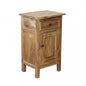 Sandford Cabinet - Mahogany Wood, 43x33x70cm, Rectangular Bedside Table