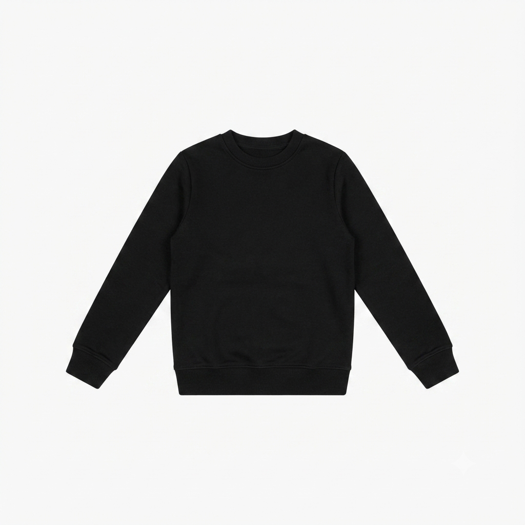 Calvin Klein felpa girocollo junior CK Monologo LV1CKTJB07 BEH nera