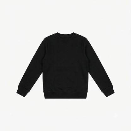 Calvin Klein felpa girocollo junior CK Monologo LV1CKTJB07 BEH nera