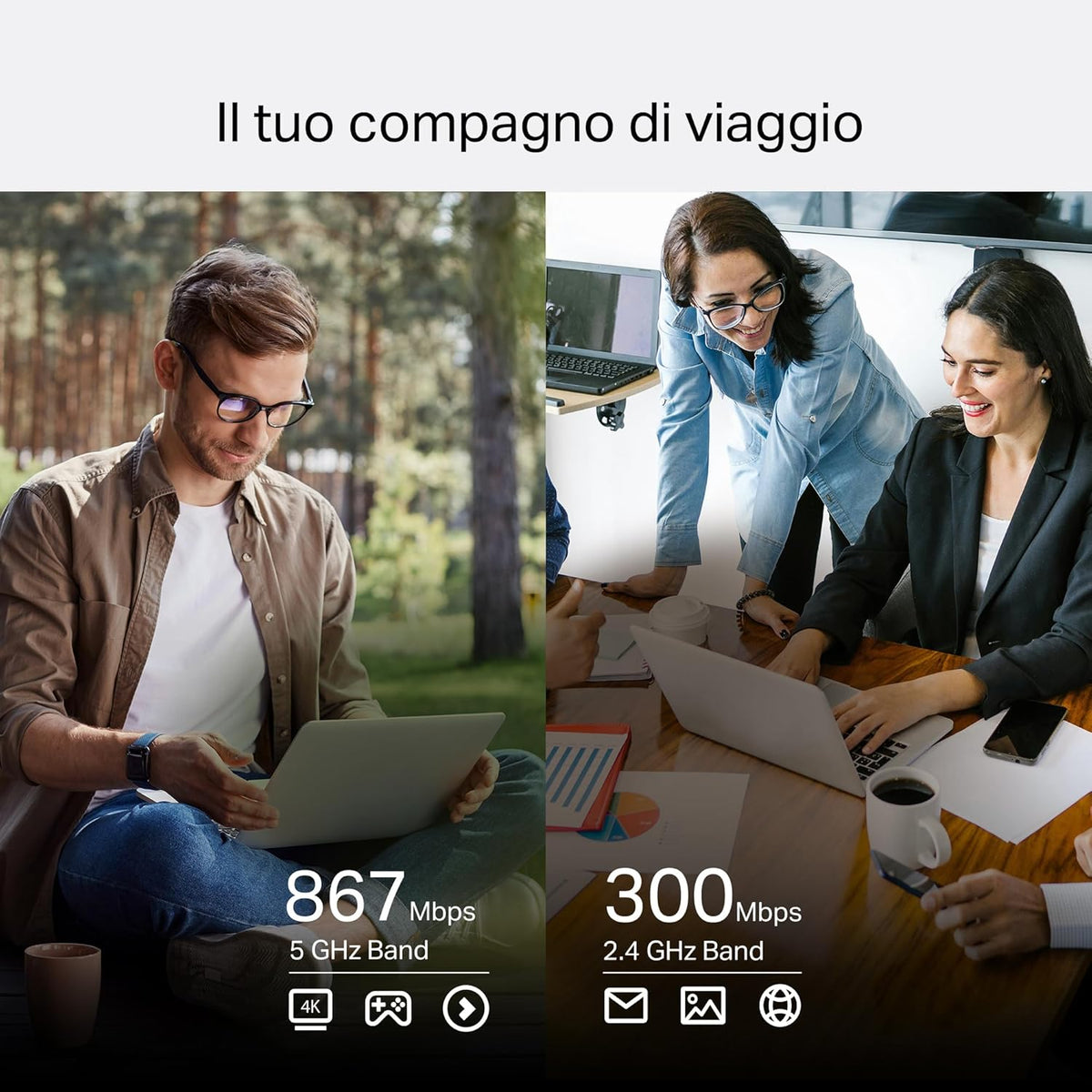 M7750 Saponetta Wi-Fi con SIM 4G+ LTE CAT12 AC1200Mbps