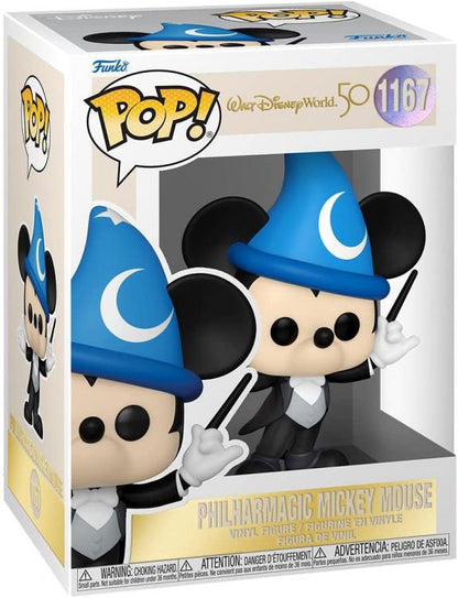 Funko Pop Walt Disney World 50 Anniversary Philharmagic Mickey Mouse 1167 Vinyl