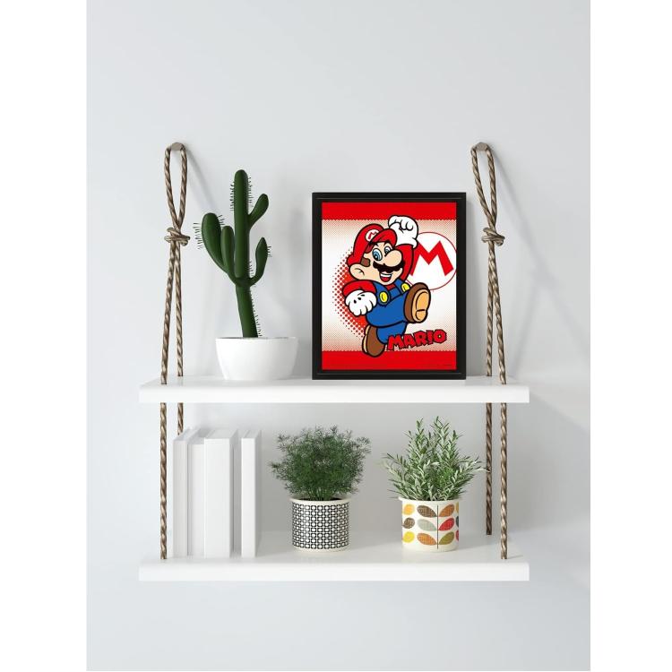 Pyramid - Super Mario Bros / Yoshi Flip Poster gerahmt 3D Wackelbild
