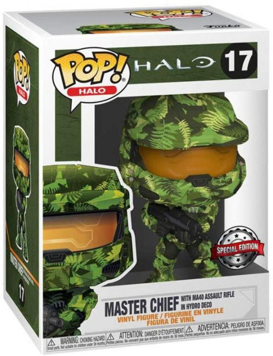 Funko Pop! Halo – Master Chief mit MA40 Sturmgewehr in Hydro Deco 17 Special