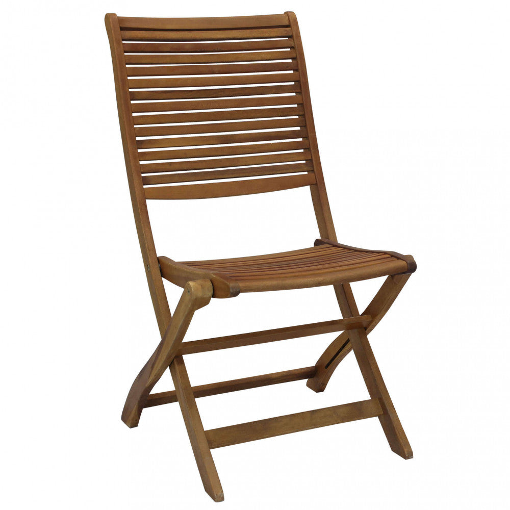 Stuhl Riviera aus massivem Akazienholz mit den Maßen 50 x 65 x 94 cm (H)