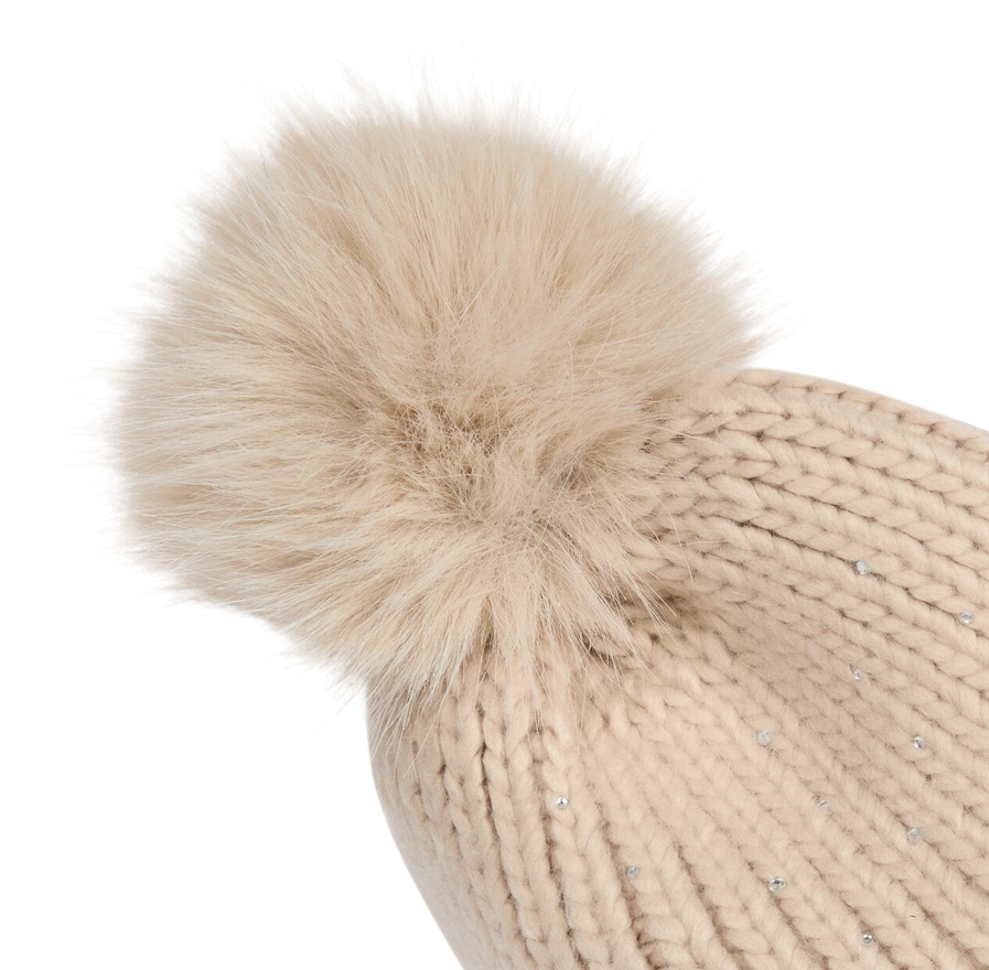 MCKINLEY – Cappello in Maglia con Strass e Ponpon Melday III 294755-021 Beige | Caldo, Elegante e Must-Have per l’Inverno Donna