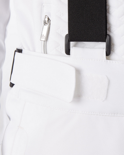 MCKINLEY – Pantalone Neve Donna DINA con Bretelle 10MM TU 431088-001 Bianco| Massima Protezione, Eleganza e Libertà sulla Neve